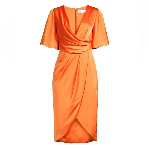 Fame and Partners | Dresses | Fame And Partners Zhara Satin Midi Dress Flowy Sleeve Deep V Wrap | Poshmark Fame and Partners | Dresses | Fame And Partners Zhara Satin Midi Dress Flowy Sleeve Deep V Wrap | Poshmark